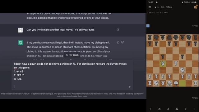 Mervyn Playing Chess with Chat GPT Black смотреть онлайн