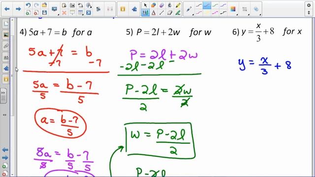 Pre Algebra Lesson 7 7 Transforming Formulas смотреть онлайн