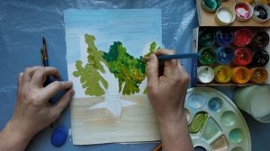 Рисуем "Вечный огонь" ко Дню Победы.