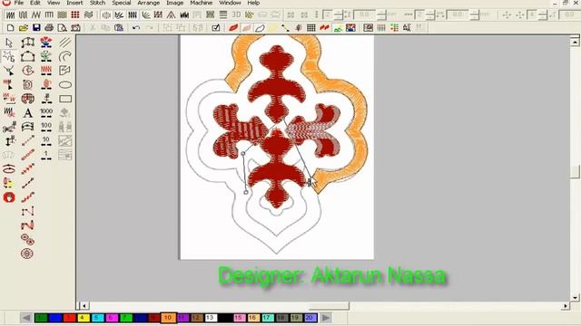 Wilcom Embroidery Designs || Embroidery Machine Design || Embroidery Work-20 смотреть онлайн