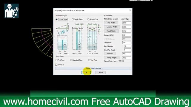 How To Use Command AutoCAD : LTP , LTA , LTJ , LG For Drawing Staircase смотреть онлайн