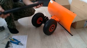 Поворотная лопата на колёсах для чистки снега  Почувствуй себя бульдозером