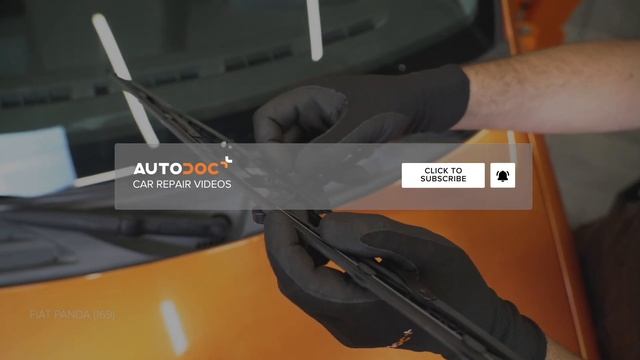 How to change wipers blades FIAT PANDA 2 (169) [TUTORIAL AUTODOC] смотреть онлайн