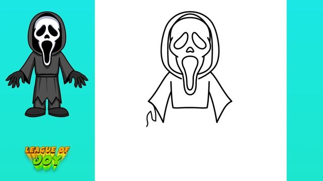 How to DRAW GHOSTFACE SCREAM смотреть онлайн