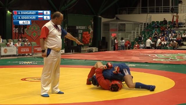 SHANGARAEV (RUS) ws GOGOCHURI (RUS). International SAMBO Tournament in Tatarstan 2019 смотреть онлайн