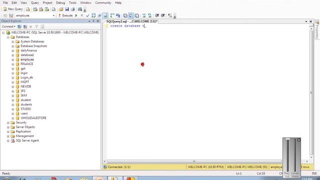 Sql query to create database in simple method смотреть онлайн