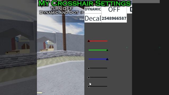 My Crosshair Settings Counter Blox Remastered #Roblox #counterblox #crosshair #Shorts смотреть онлайн