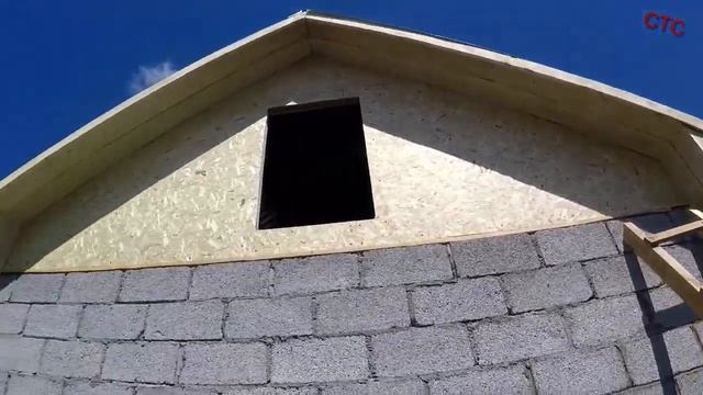 Зашиваем фронтоны ОСБ, подшивная доска карнизных и фронтонных свесов (июнь 2018) смотреть онлайн