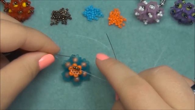 Bouquet Beaded Ring Tutorial смотреть онлайн