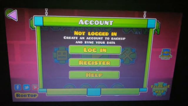 КАК ПРАВИЛЬНО ЗАРЕГИСТРИРОВАТЬ СВОЙ АККАУНТ В GEOMETRY DASH! смотреть онлайн