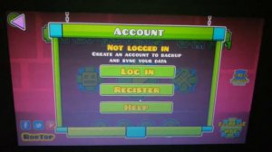 КАК ПРАВИЛЬНО ЗАРЕГИСТРИРОВАТЬ СВОЙ АККАУНТ В GEOMETRY DASH!