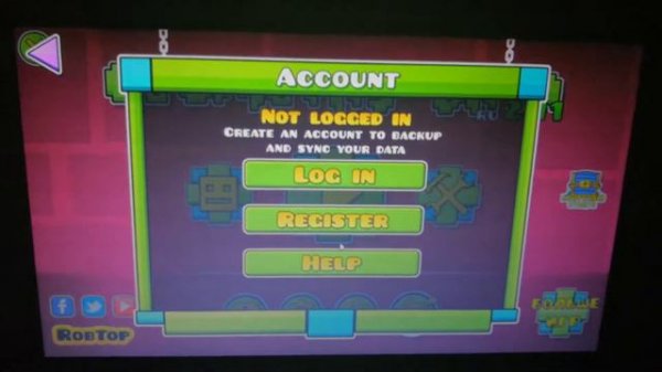 КАК ПРАВИЛЬНО ЗАРЕГИСТРИРОВАТЬ СВОЙ АККАУНТ В GEOMETRY DASH!