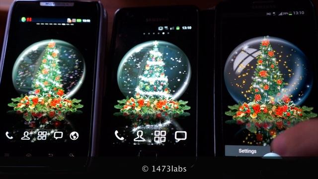 Snow Globe Christmas Tree Live Wallpaper смотреть онлайн