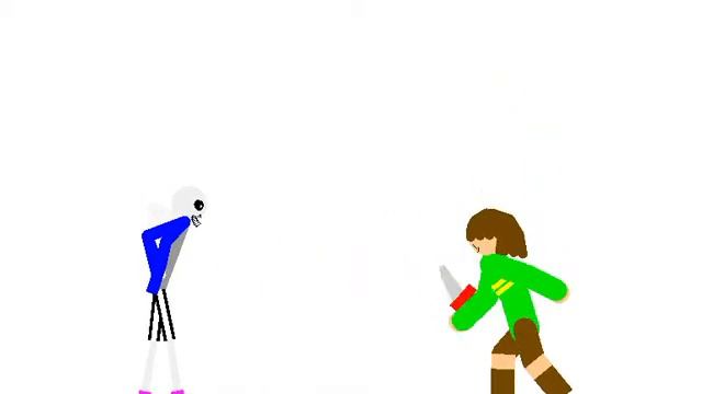 Sans VS Chara (New Sound Effects) смотреть онлайн