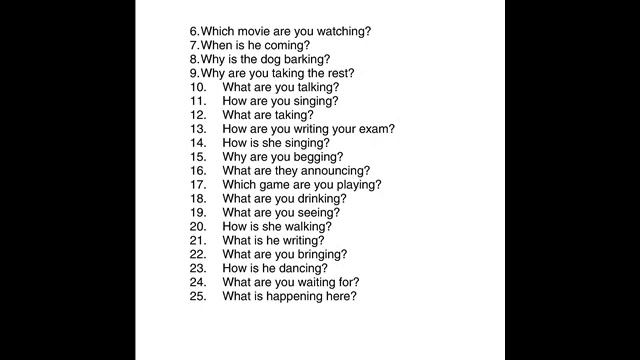 Present Continuous tense – Wh Questions (DAY-5) - ENGLISH GRAMMAR-5 смотреть онлайн