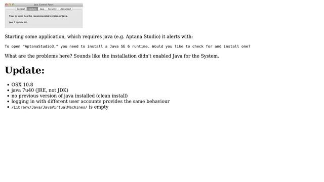 Where is java? Java Control Pannel has disabled "View" button and Terminal still response with... смотреть онлайн