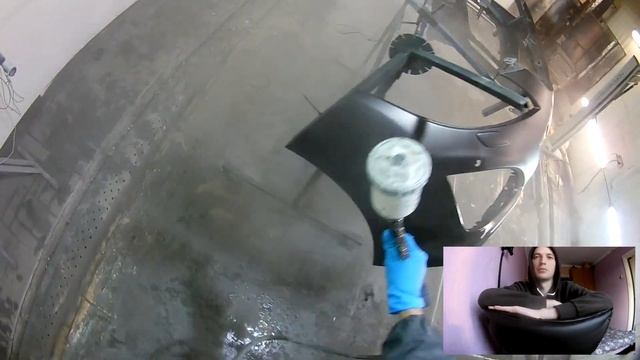 Mazda 6 . Покраска и ремонт бампера. Fender recovering смотреть онлайн