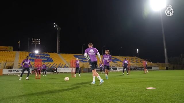 CRISTIANO RONALDO Watches Real Madrid Training