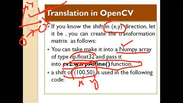 Translation in OpenCV|Affine Transformation|Geometric Transformations of Images смотреть онлайн