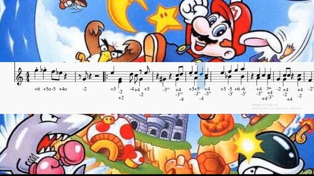 SUPER MARIO LAND - Partitura Gaita C (Dó) смотреть онлайн
