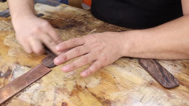 Making A Handmade Leather And Wood Bag | Minimalist Leather Handbag