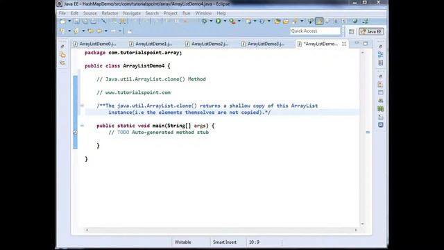 Java util ArrayList clear Method Java util ArrayList clone Method смотреть онлайн