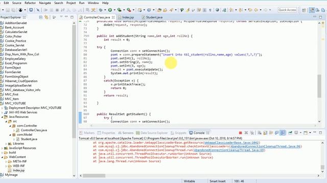 Create MVC(Model View Controller) using Java with Database смотреть онлайн