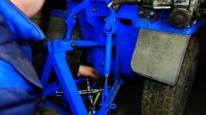 =49= Размеры навески самодельного минитрактора.