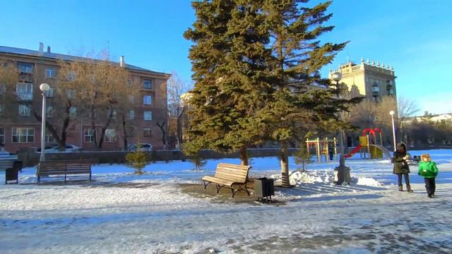 Магнитогорск, сквер имени Чапаева, улица Чапаева, Ленинский район (08.12.2019) смотреть онлайн