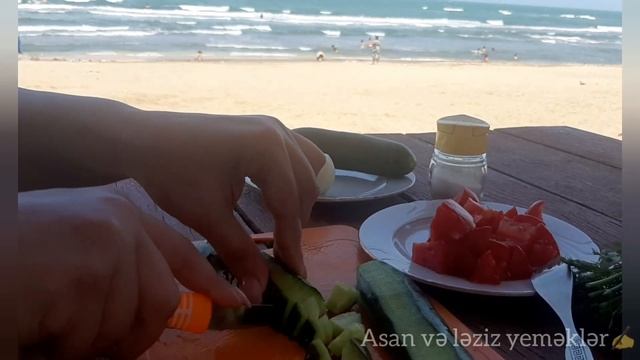 Çoban Salatı.Təmiz Havada Təbii Vitamin☺️.Чобан салат.Салат пастуха.Salad