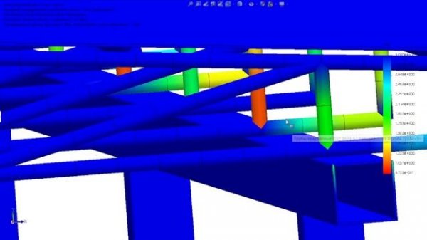 3d модель навеса из ферм в SolidWorks  Визуализация проекта и расчет нагрузок