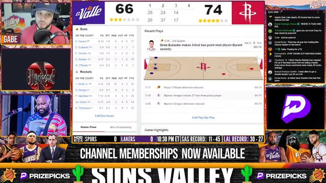 Phoenix Suns vs Houston Rockets | LIVE Reaction | Scoreboard | Play By Play | Postgame Show смотреть онлайн