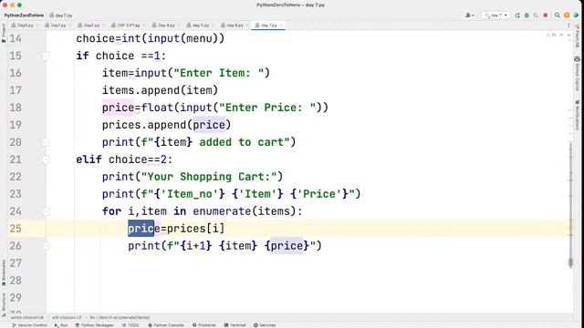 Python Programming: Mastering Lists through a Shopping Cart Console Application | DAY 7 смотреть онлайн