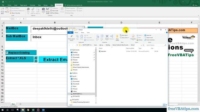 how to extract outlook attachments using vba - with sample - vbatip#46 смотреть онлайн