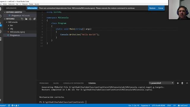 .Net Core - Consoleando como un campeón - Programación en español смотреть онлайн
