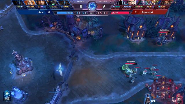 HGC 2018 KR – Phase 1 Week 9 - Ace vs. BlossoM - Game 5 смотреть онлайн