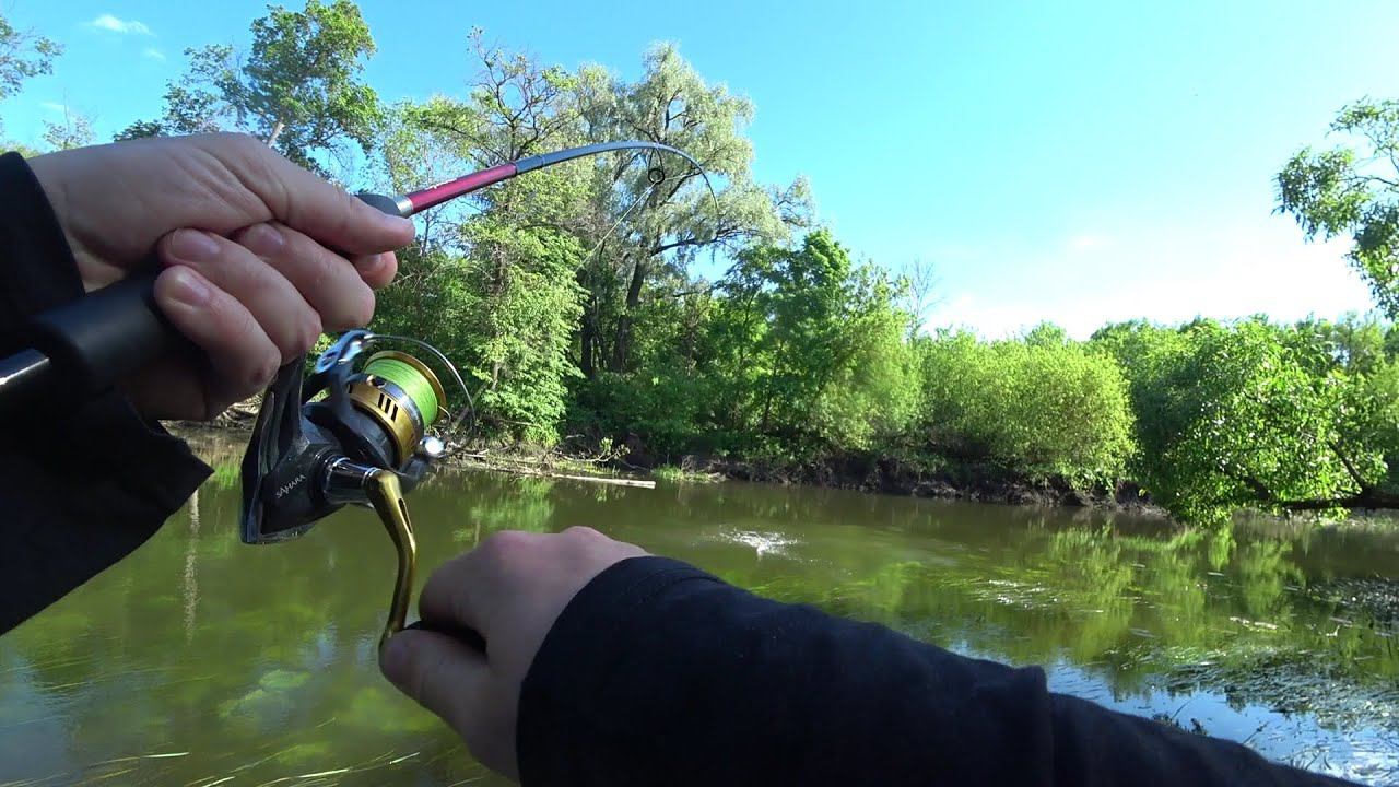 Открыл сезон на спиннинг 2021 на красивой речке