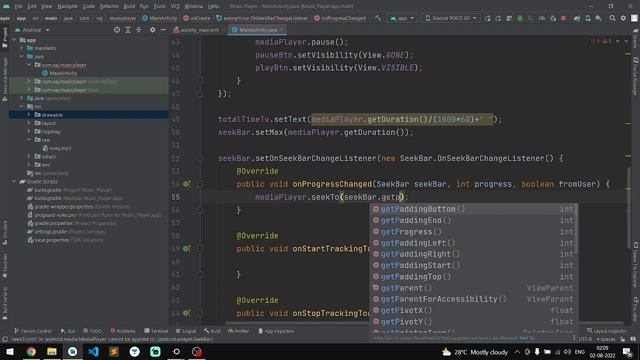 Create a music player in Android Studio || Part-2 || Android app tutorial || WeezyTube смотреть онлайн