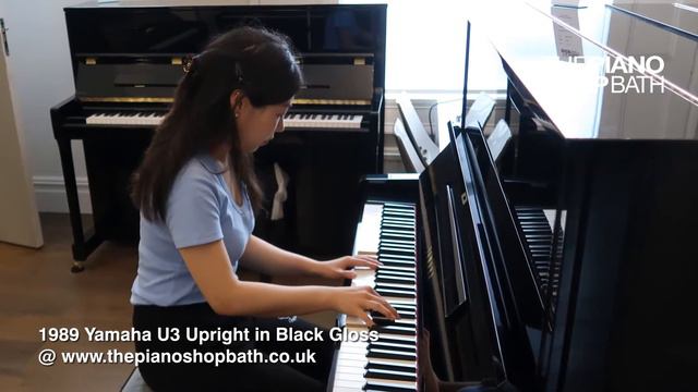 1989 Yamaha U3AS Upright Piano in Black Gloss @ The Piano Shop, Bath смотреть онлайн