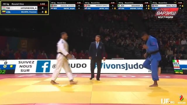 Комроншоҳ УСТОПИРИЁН vs Francisco BALANTA, -90 kg, Round 1, Приж Град Слэм смотреть онлайн