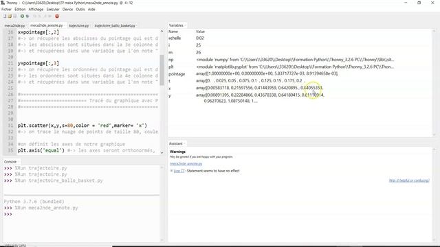 TP mécanique avec Python partie 1 смотреть онлайн