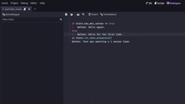 Dialogue Manager addon for Godot 4