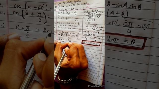4.b) √3 sin x – cos x = √2 (0 ≤ x ≤ π) Solve the following equations sqrt(3) sinx –cosx =sqrt(2) pi смотреть онлайн