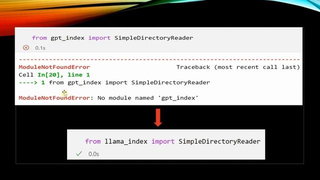 How To Fix [GPT_Index] - ModuleNotFoundError: No module named 'gpt_index’ смотреть онлайн