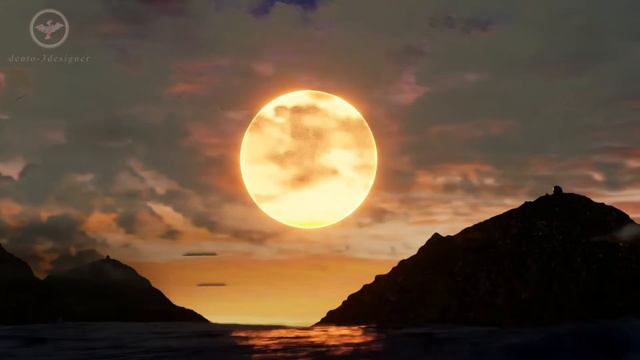 Animation Ocean Sunset Scene | blender 2.9 смотреть онлайн