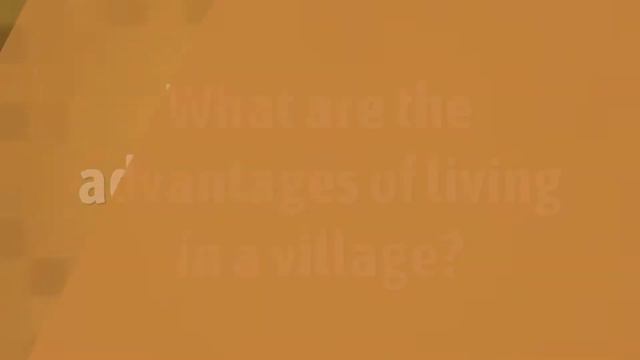 What is the difference between town life and village life? смотреть онлайн