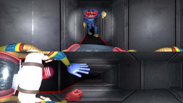 Huggy Wuggy Vent Chase 360° Poppy Playtime x FNF Animation First Person. смотреть онлайн