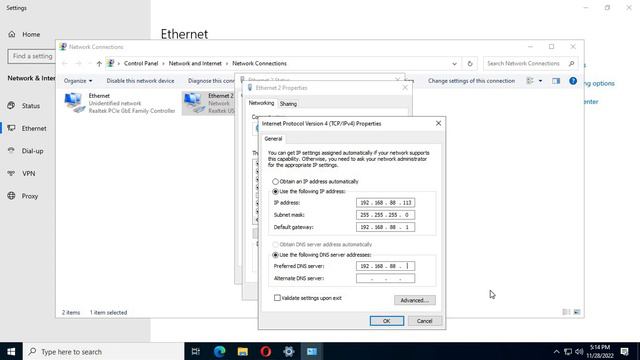How to configure Static IP Address on a Windows Server 2022 Server смотреть онлайн
