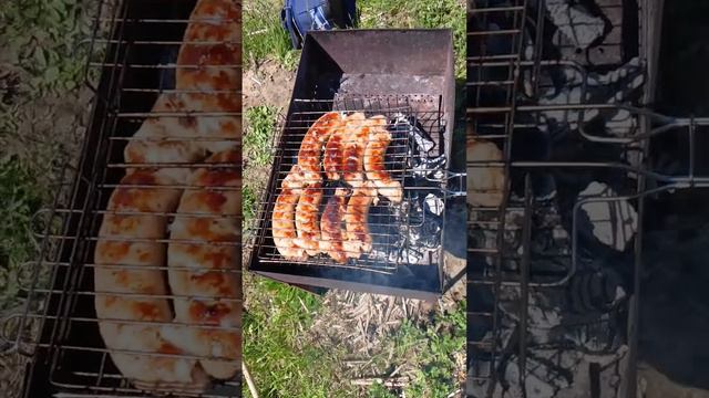 Жарю Купаты на природе. смотреть онлайн