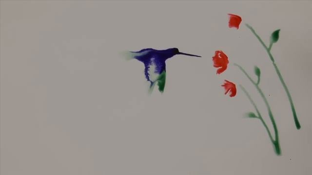 How to Paint With Ink and Water - Amazing Drawings "Magically" Appearing смотреть онлайн